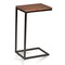Contemporary Home Living 25.25" Chestnut Brown and Black Computer Tray Table with Rectangular Top
